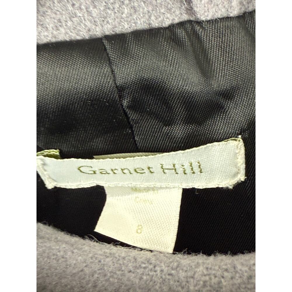 Garnet Hill Size 8 Wool Blend Coat Gray Snap Button Long Sleeve Outdoor - Picture 6 of 9